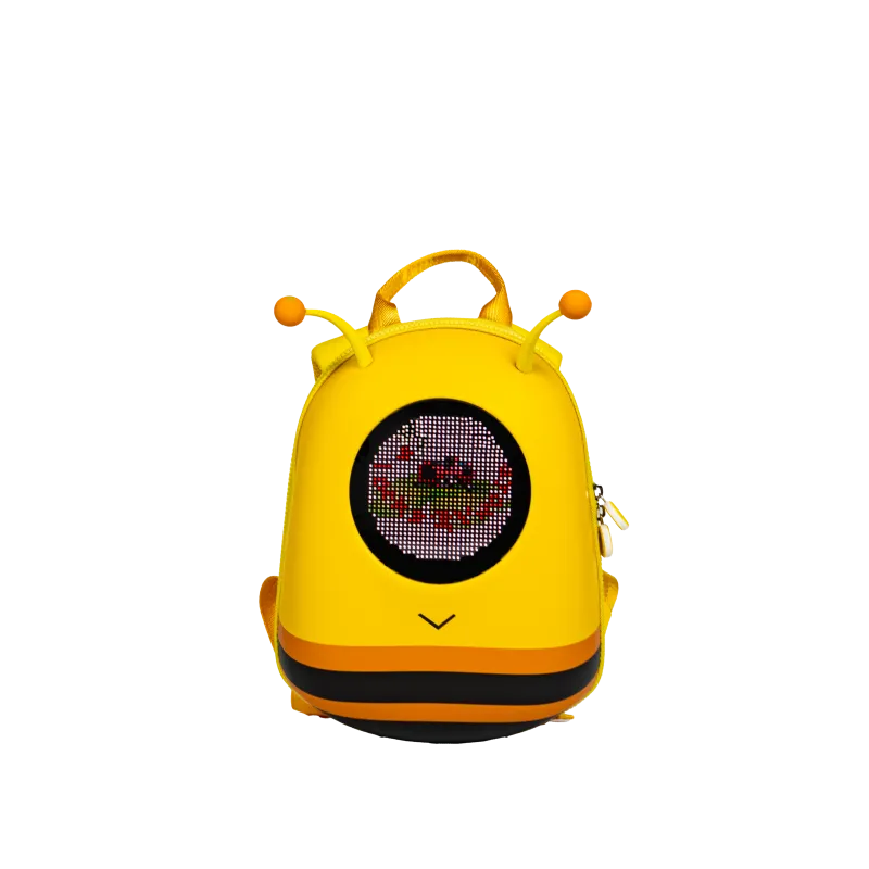 Girls Cute Bug Shaped LED Smart Display Backpack - Programmable Pixel Art Bag