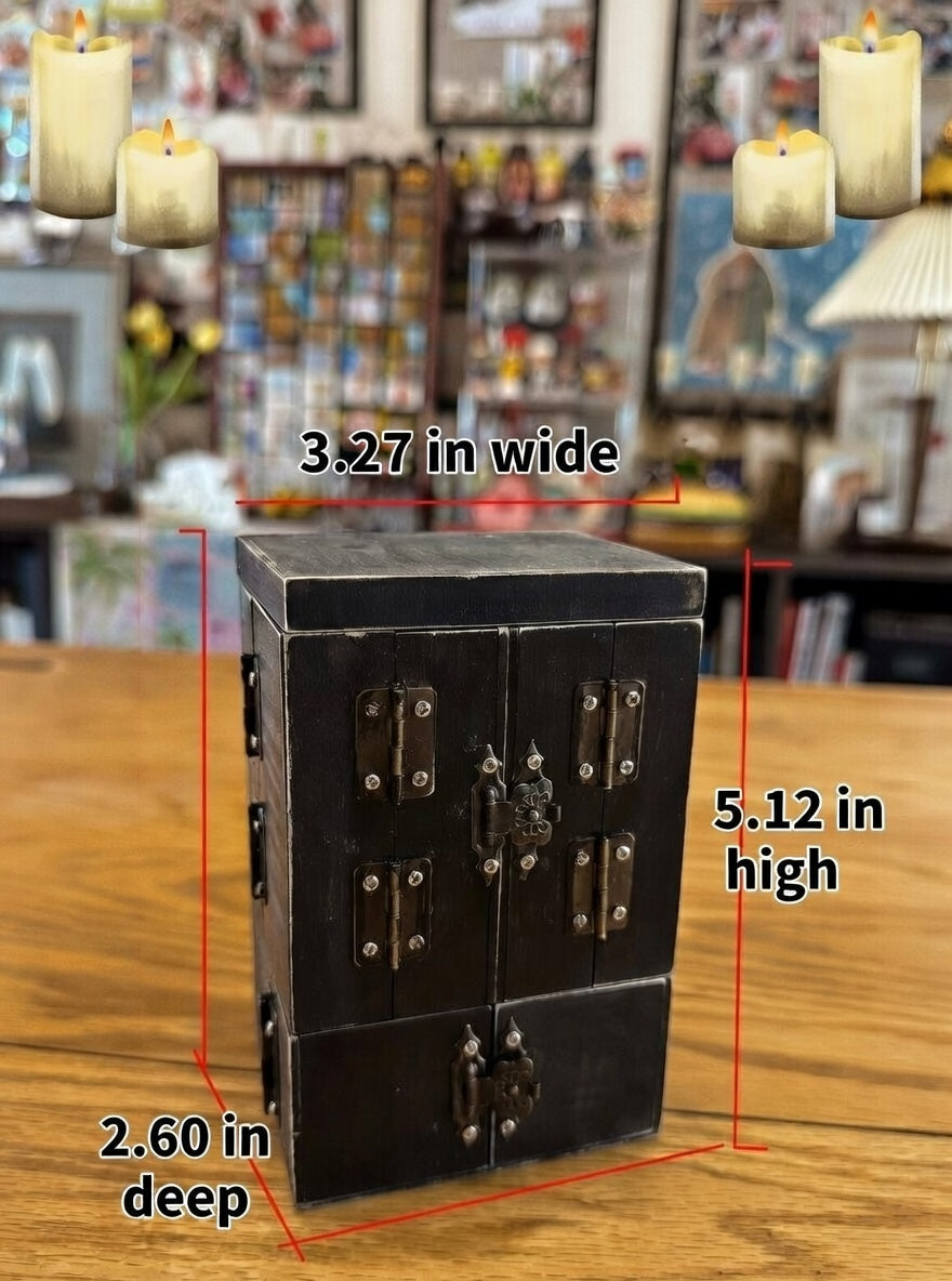 Harry Potter's Potions Cabinet Ultra-Detailed Miniature Closable Travel Apothecary Cabinet DIY Kit