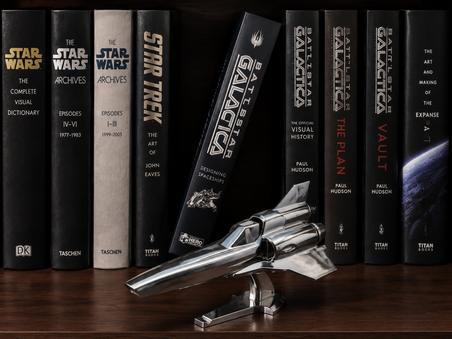 PREORDER Custom Colonial Viper Car Hood Ornament Statuette Silver Matte Chrome