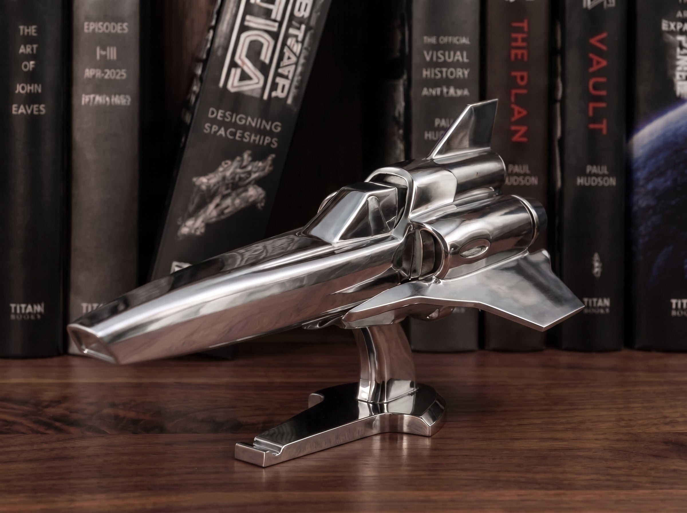 PREORDER Custom Colonial Viper Car Hood Ornament Statuette Silver Matte Chrome
