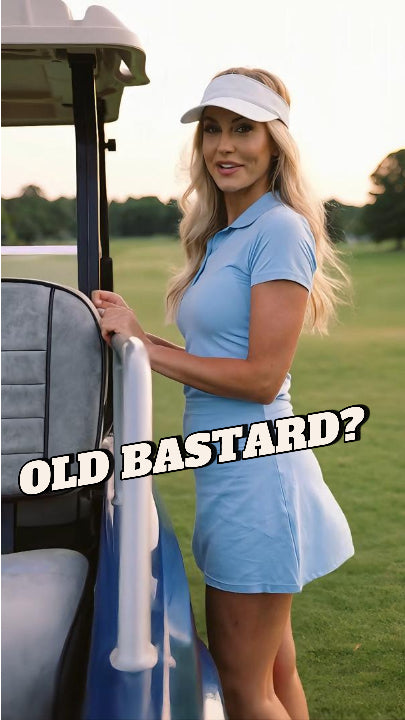 Old Bastards Golf Club Special Edition Chrome Emblem - Novelty Car/Golf Cart Badge