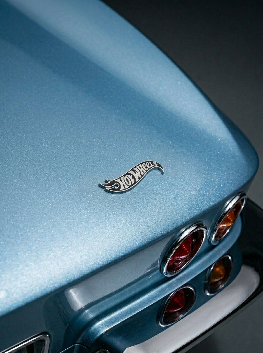 Hot Wheels Chrome Emblem  Novelty Car Golf Cart Badge