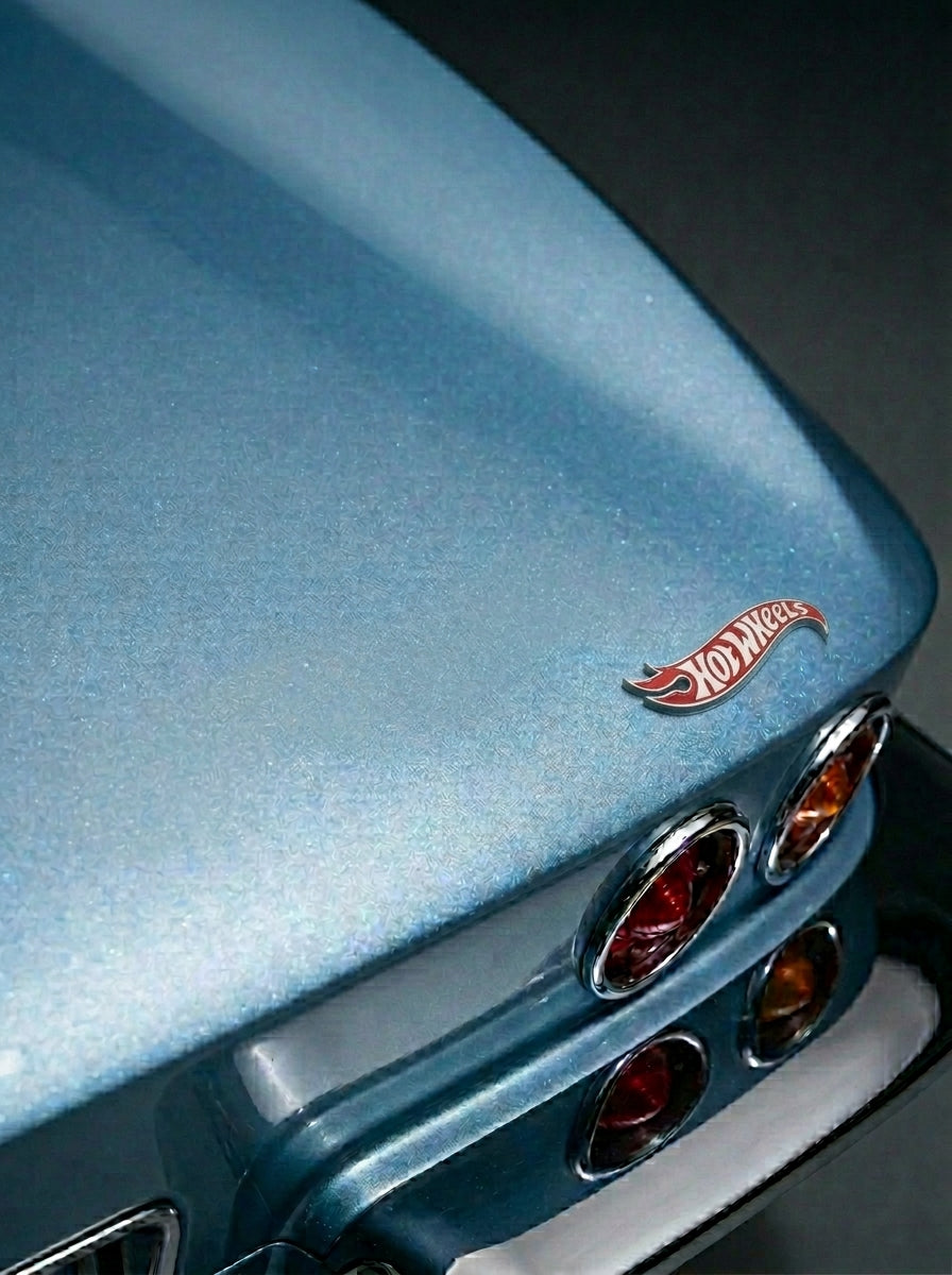 Hot Wheels Chrome Emblem  Novelty Car Golf Cart Badge