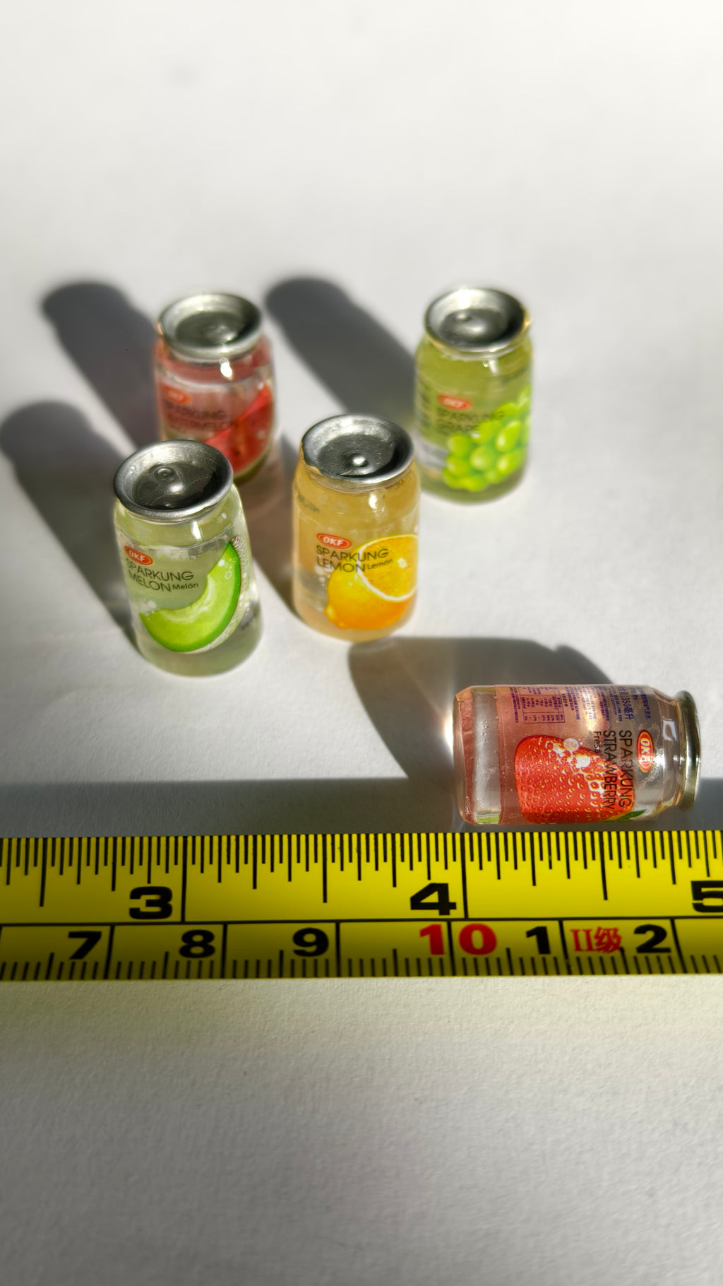 Ultra Realistic Miniature Canned Sparkling Water: 5-Piece Refreshment Set