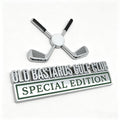Old Bastards Golf Club Special Edition Chrome Emblem - Novelty Car/Golf Cart Badge