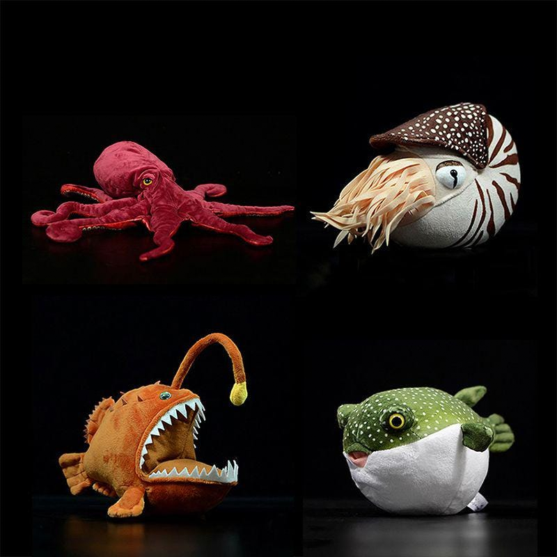 Deep Sea Anglerfrish Soft Stuffed Plushie Toy Doll
