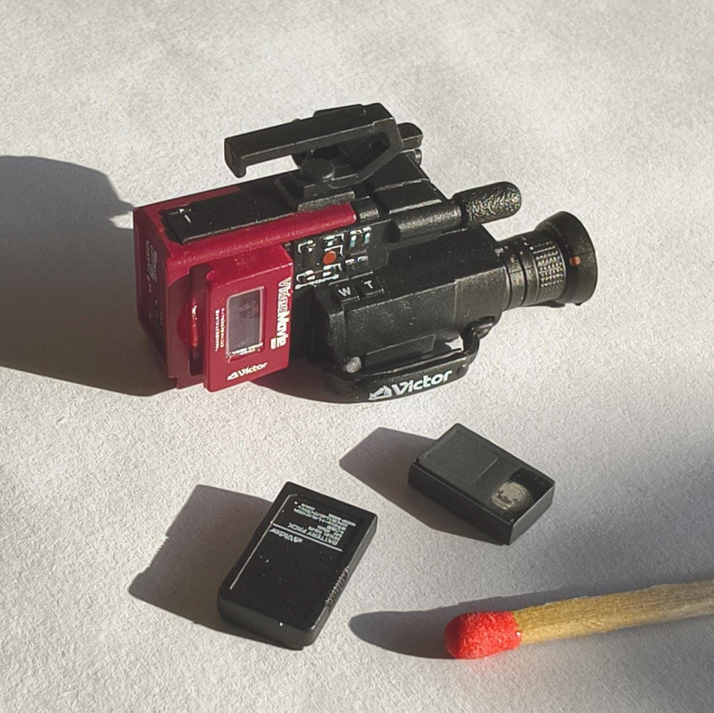 Dollhouse Camcorder Miniature JVC GRC-1 Retro VHS-C Video Camera Victor Classic