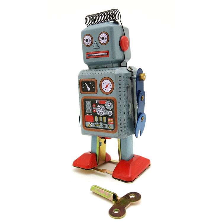 Retro Vintage Style Windup Robot Toy
