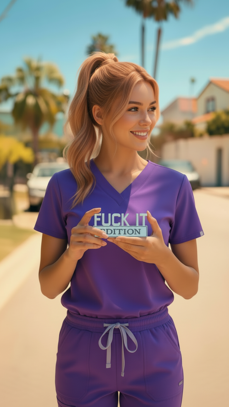 Fuck It Edition Chrome Emblem - Novelty Car/Golf Cart Badge