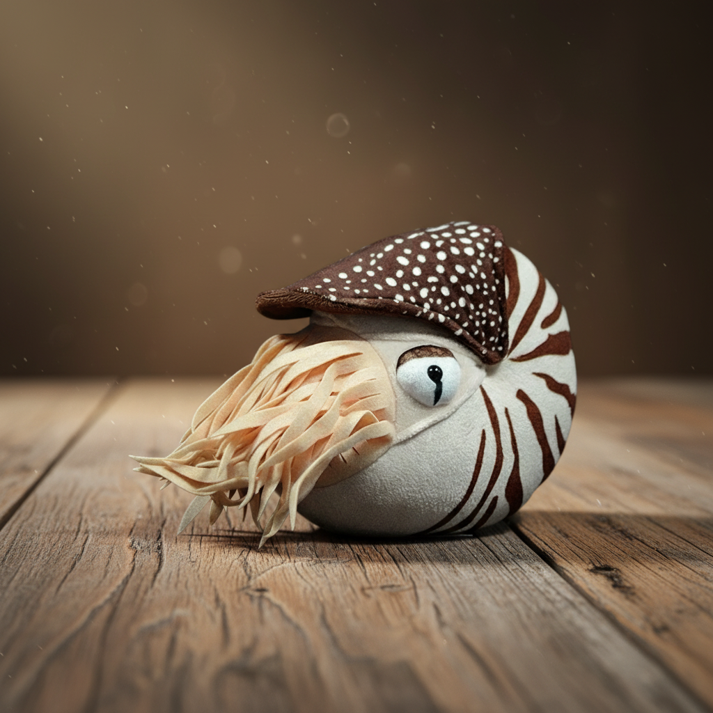 Chambered Nautilus Stuffed Soft Plushie Toy Doll