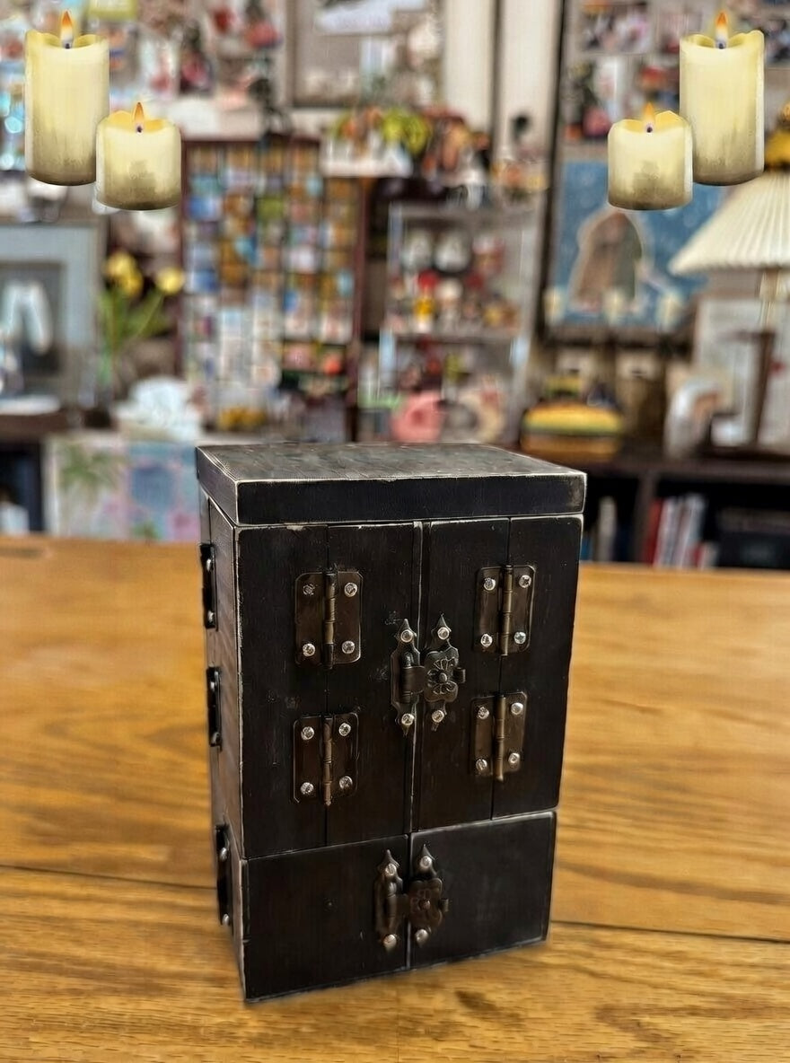 Harry Potter's Potions Cabinet Ultra-Detailed Miniature Closable Travel Apothecary Cabinet DIY Kit
