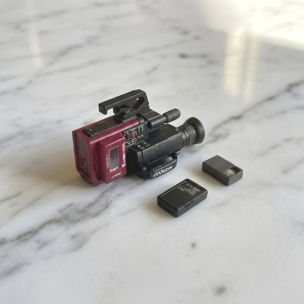 Dollhouse Camcorder Miniature JVC GRC-1 Retro VHS-C Video Camera Victor Classic