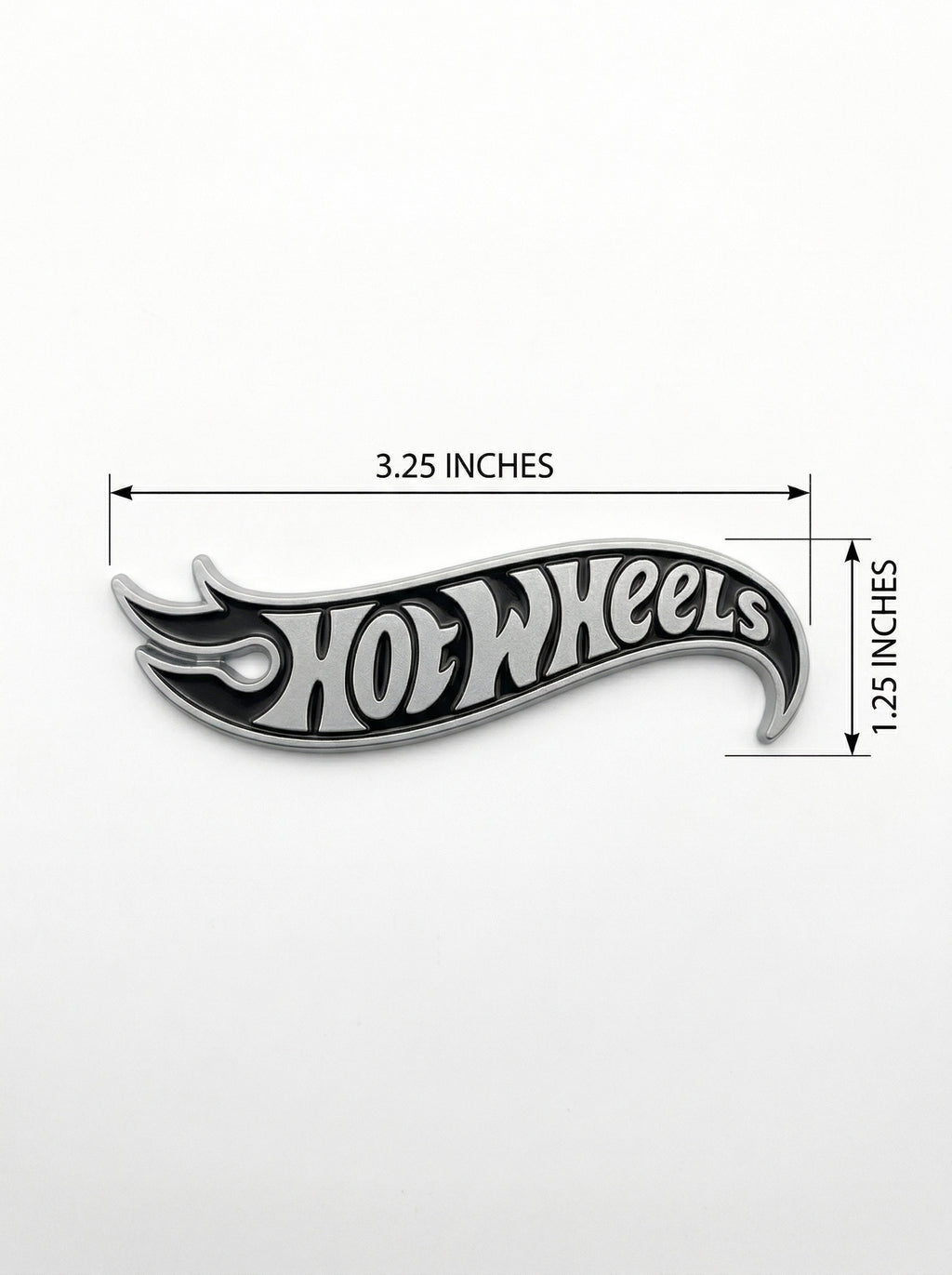 Hot Wheels Chrome Emblem  Novelty Car Golf Cart Badge