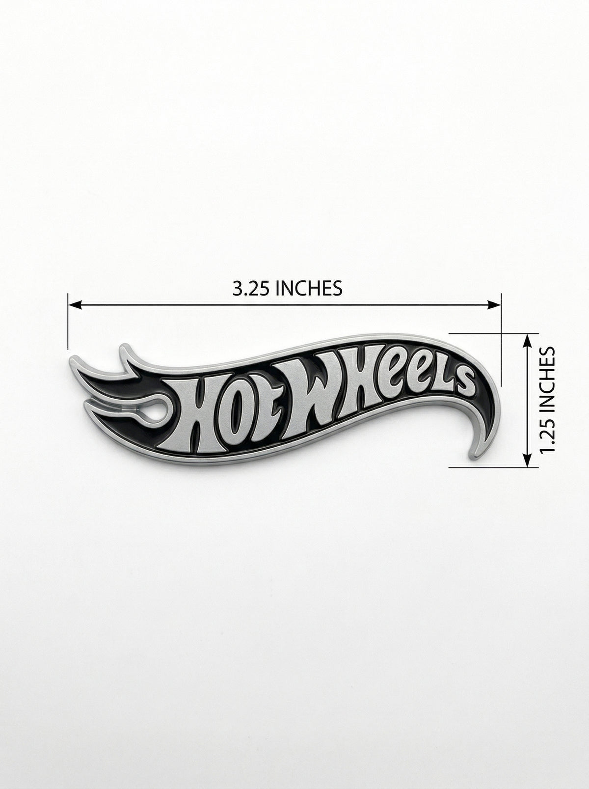 Hot Wheels Chrome Emblem  Novelty Car Golf Cart Badge
