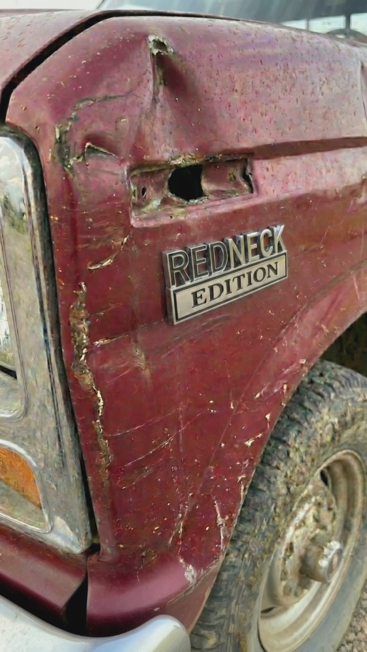 RedNeck Edition Chrome Emblem - Novelty Car/Golf Cart/Boat Emblem (Copy)