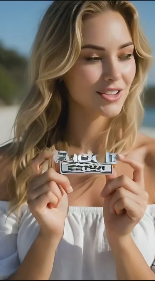 Fuck It Edition Chrome Emblem - Novelty Car Truck Boat Golf Cart Badge