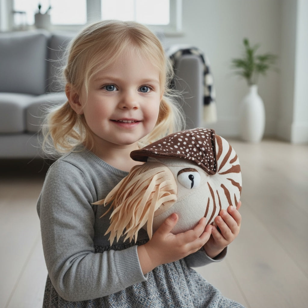 Chambered Nautilus Stuffed Soft Plushie Toy Doll