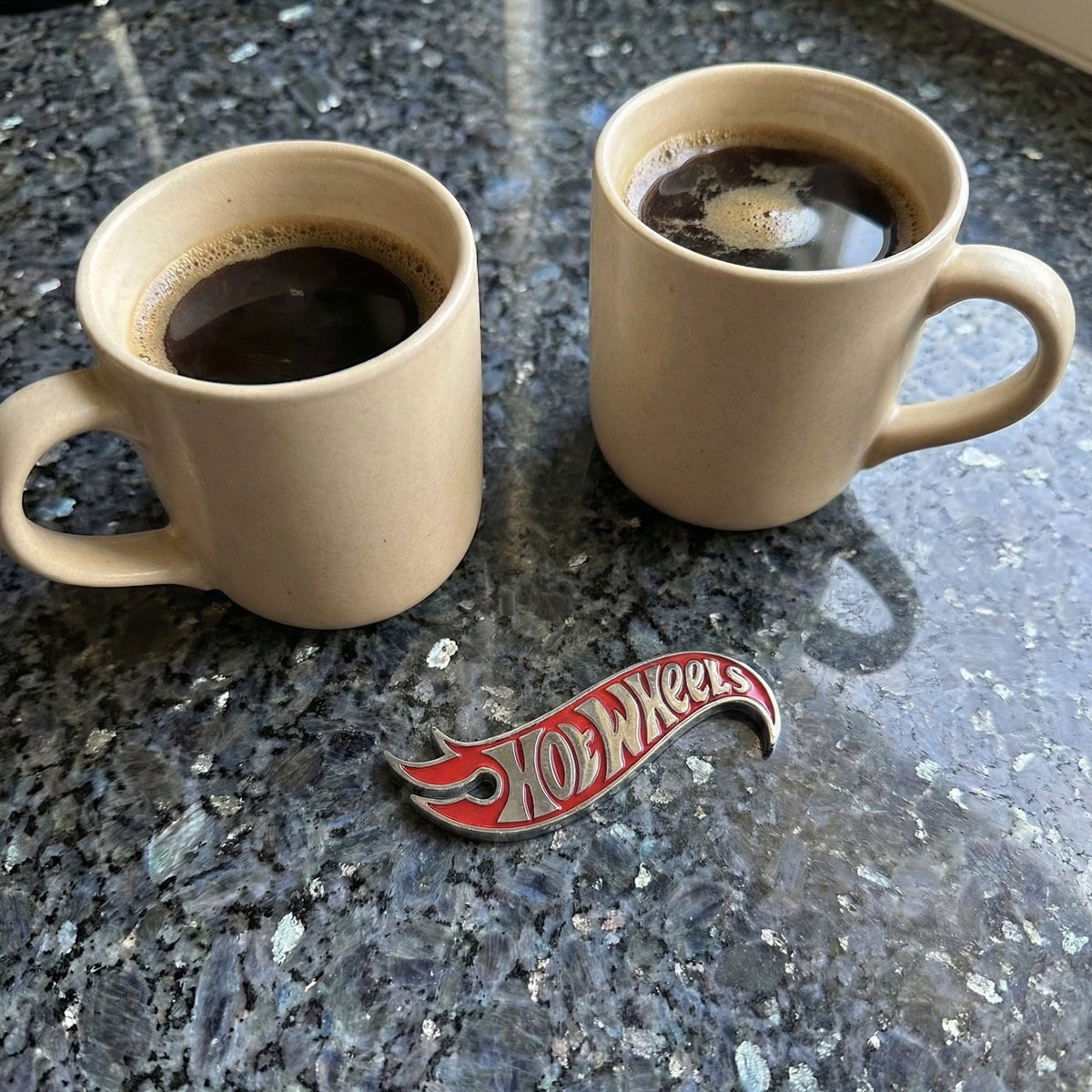 Hot Wheels Chrome Emblem  Novelty Car Golf Cart Badge