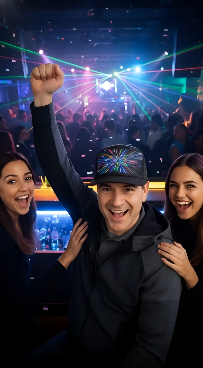Animated LED Matrix Display Cap  with Dynamic Lighting Effects Customizable Messages for Personalized Style High-Resolution Full-Color Screen Smart App Control